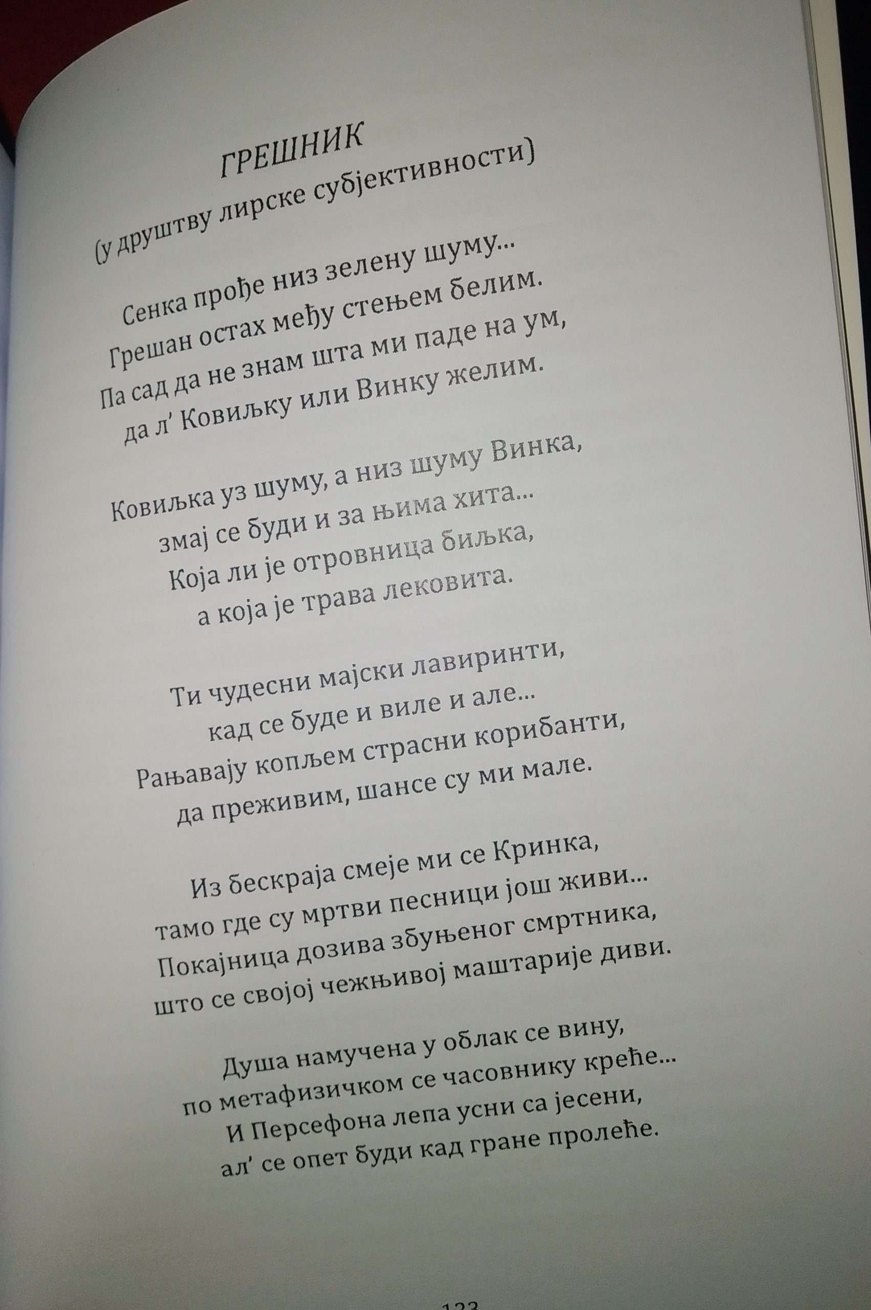 Синишa Митрић, Грешник